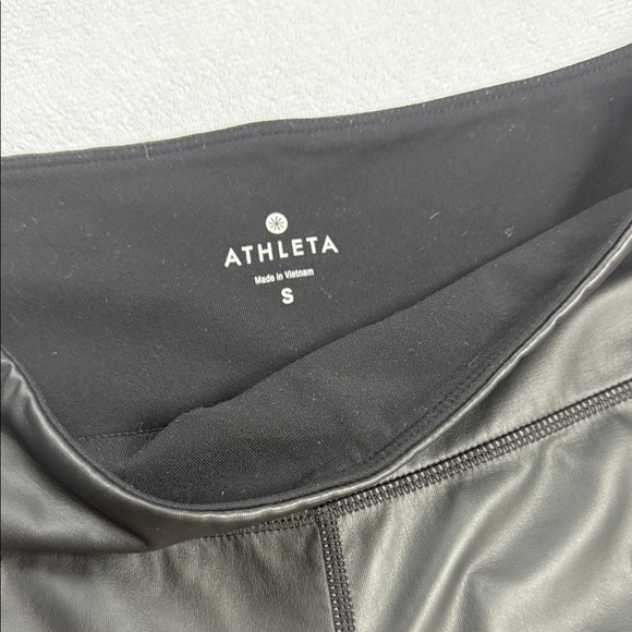 Athleta Shiny Black Leggings - Picture 3 of 10